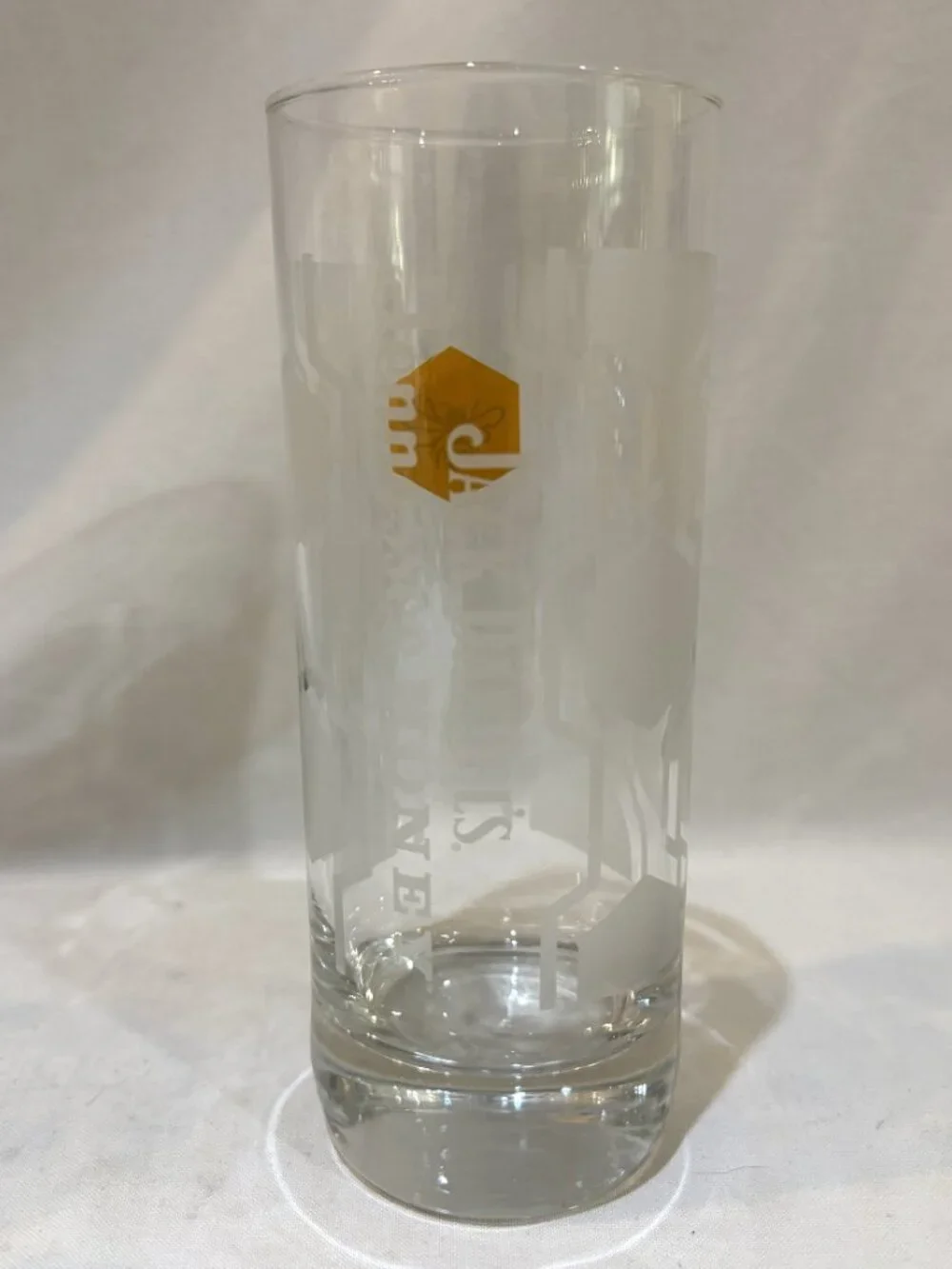 Jack Daniel Tennessee Honey Highball Glass Honeycomb Bee